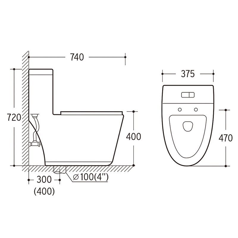 8881(O-806) 單體兩段式沖水馬桶